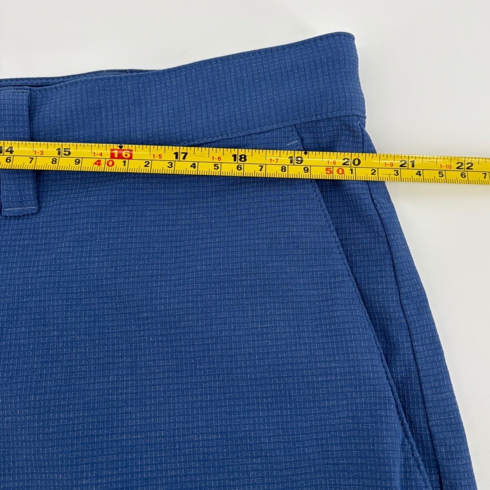 Tommy Bahama Boracay Performance Shorts Mens 40 Blue Grid Stretch Golf Casual - Picture 6 of 8